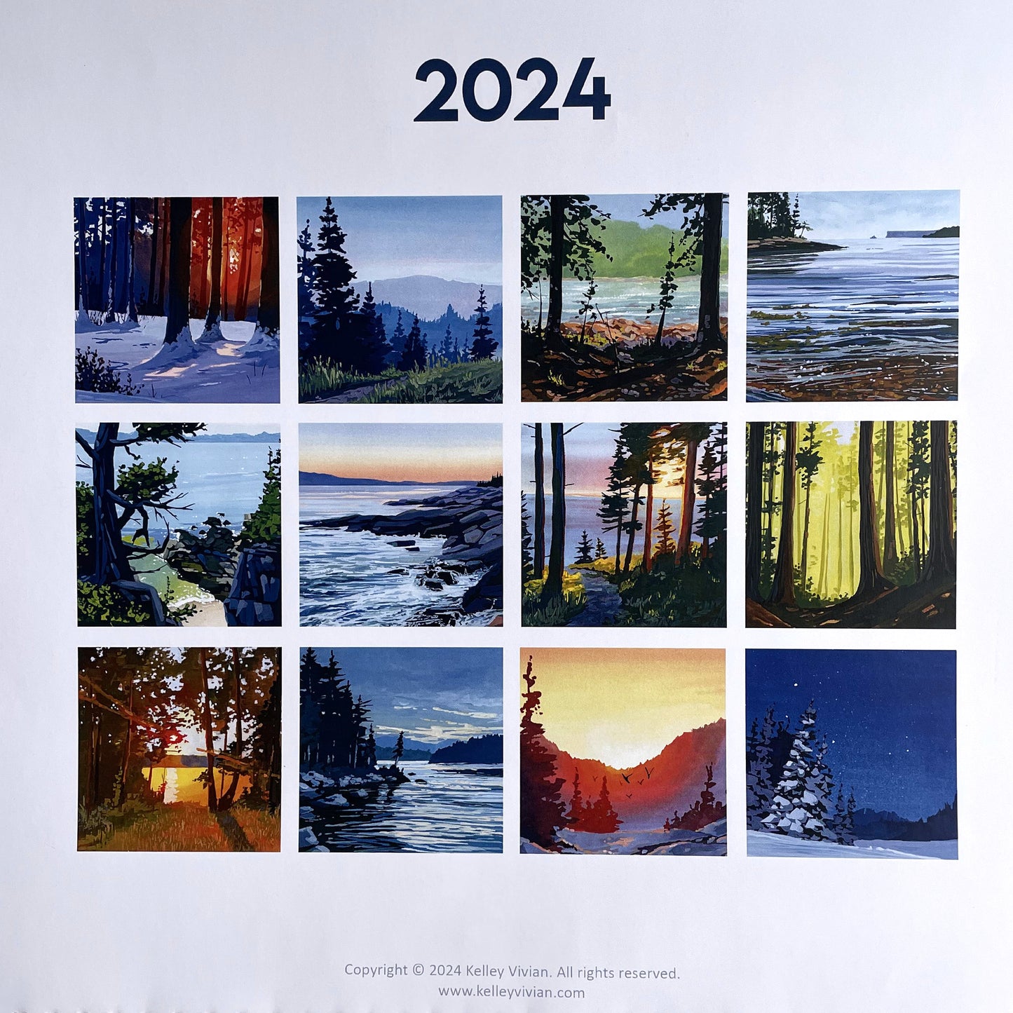 PREORDER - 2024 Wall Art Calendar