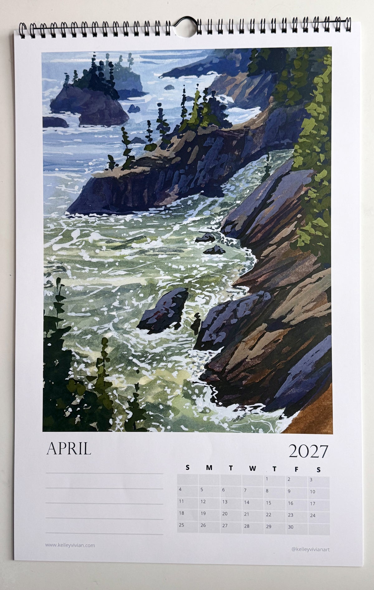 PREORDER 2027 Landscape Art Wall Calendar