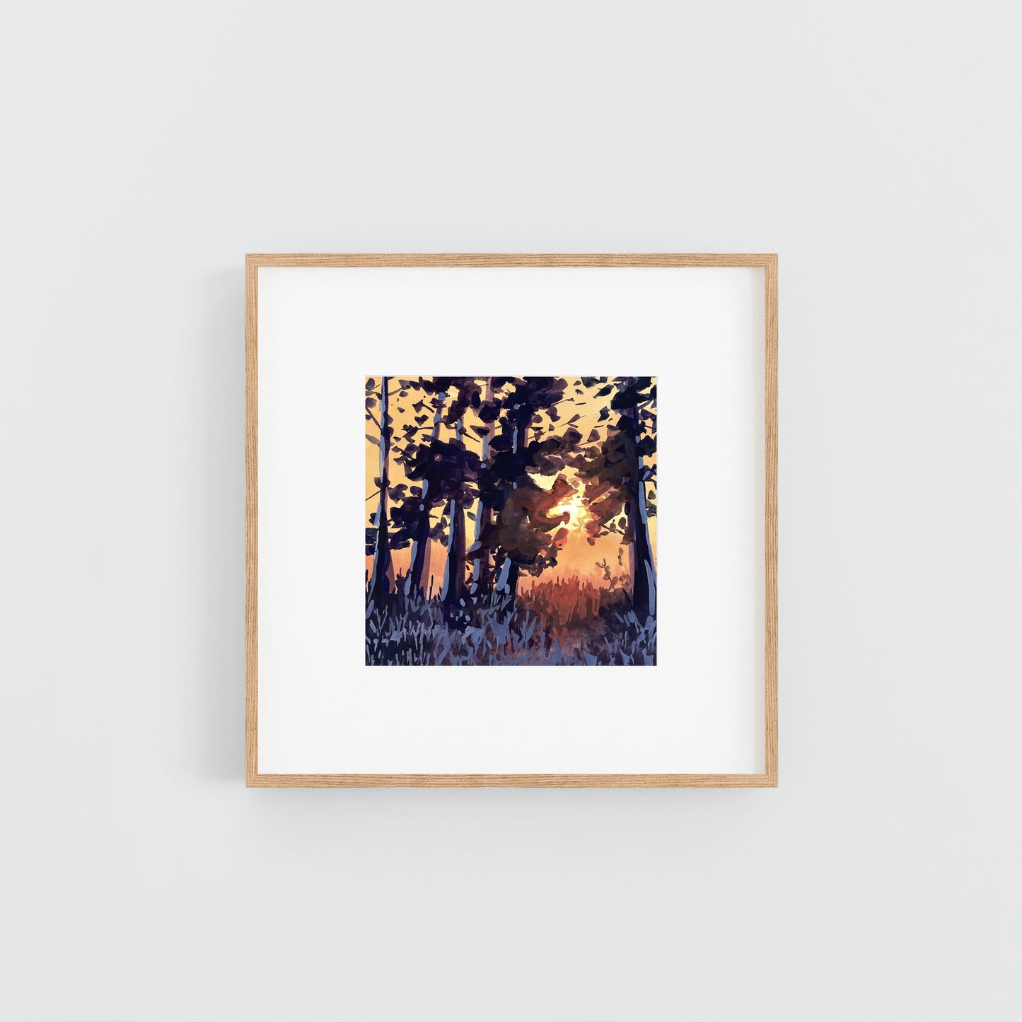 'Autumn Air' Original Gouache Painting
