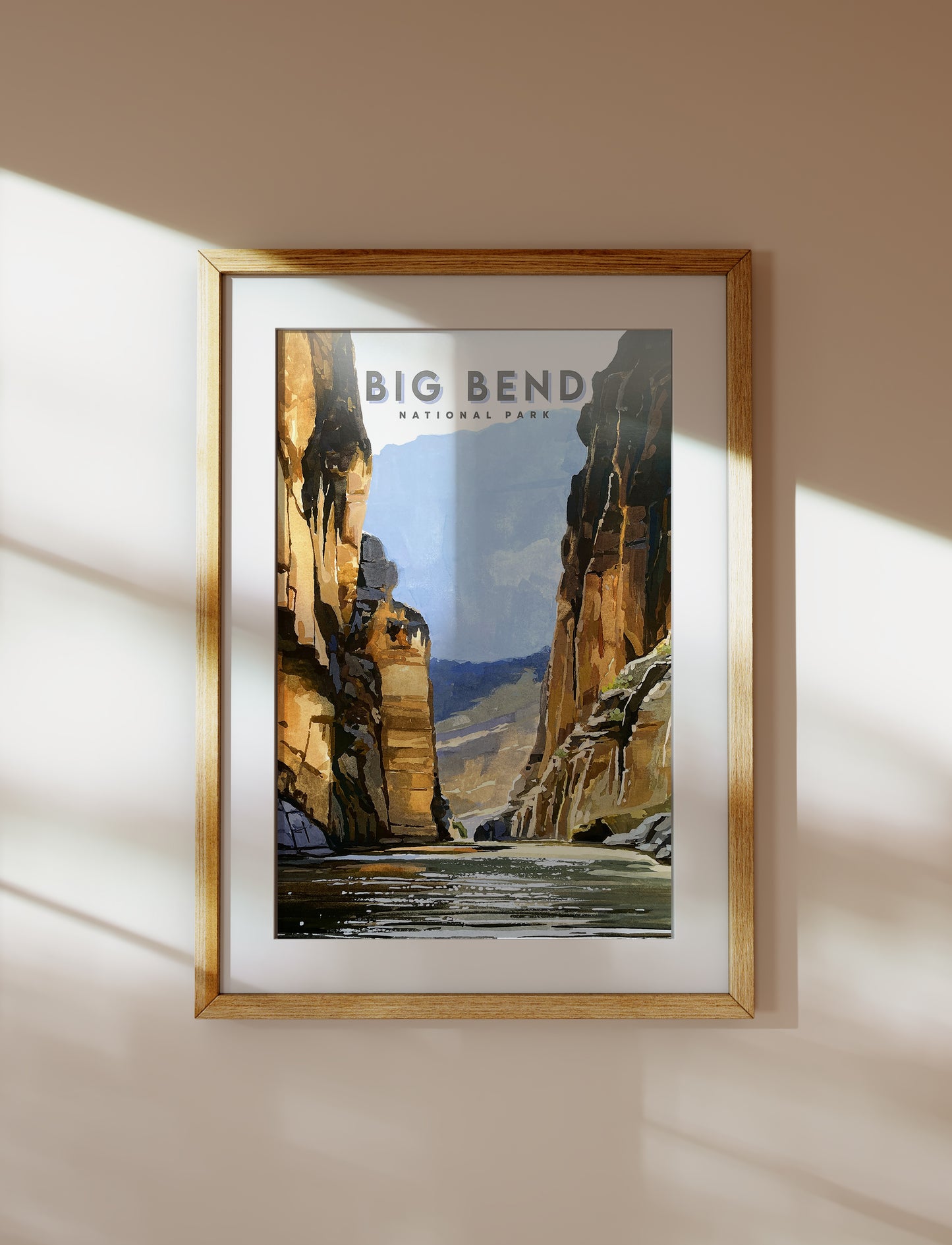 'Big Bend' National Park Travel Poster