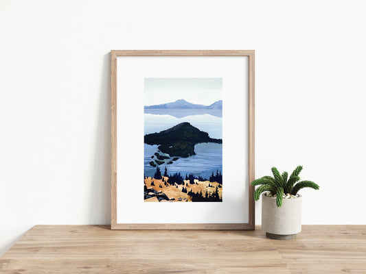 'Crater Lake' National Park Art Print