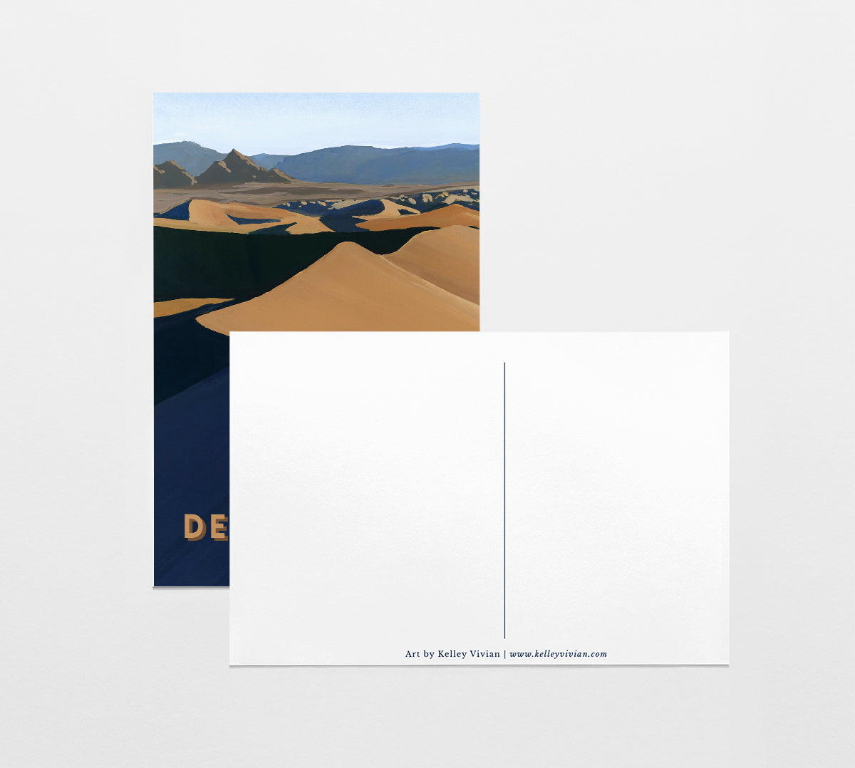 'Death Valley' National Park Travel Poster Postcard
