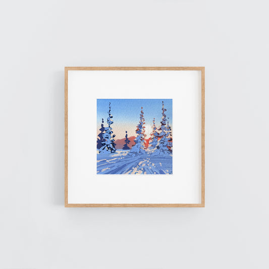 'Deep Snow' Original Gouache Painting