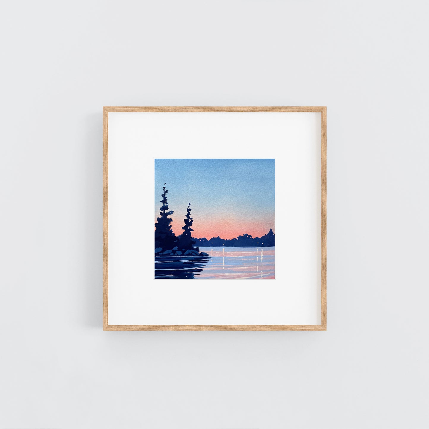 'Distant Lights' Original Gouache Painting