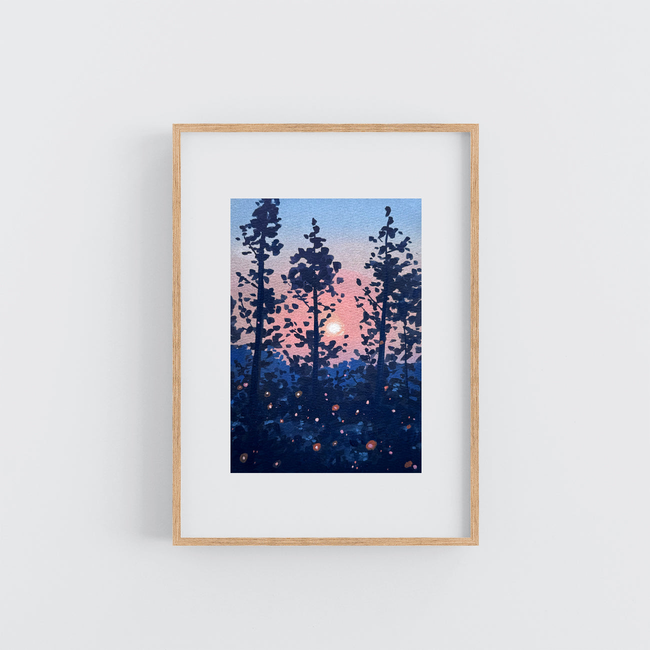 'Forest Whimsy V' Original Gouache Painting