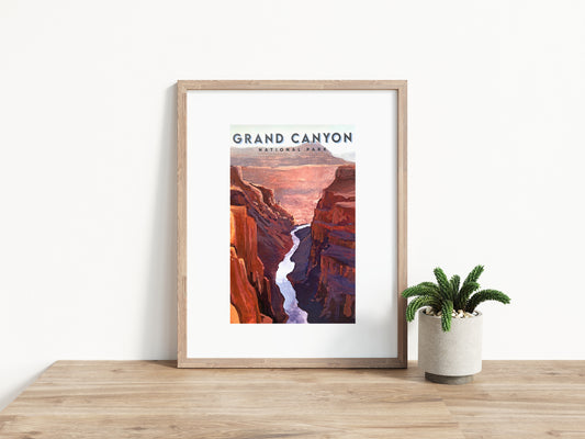 'Grand Canyon' National Park Travel Poster