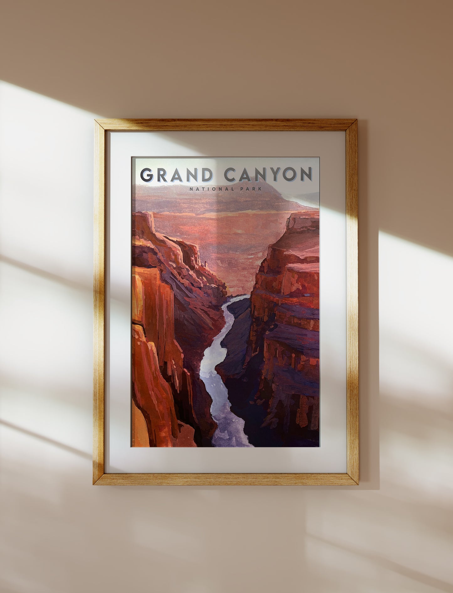 'Grand Canyon' National Park Travel Poster