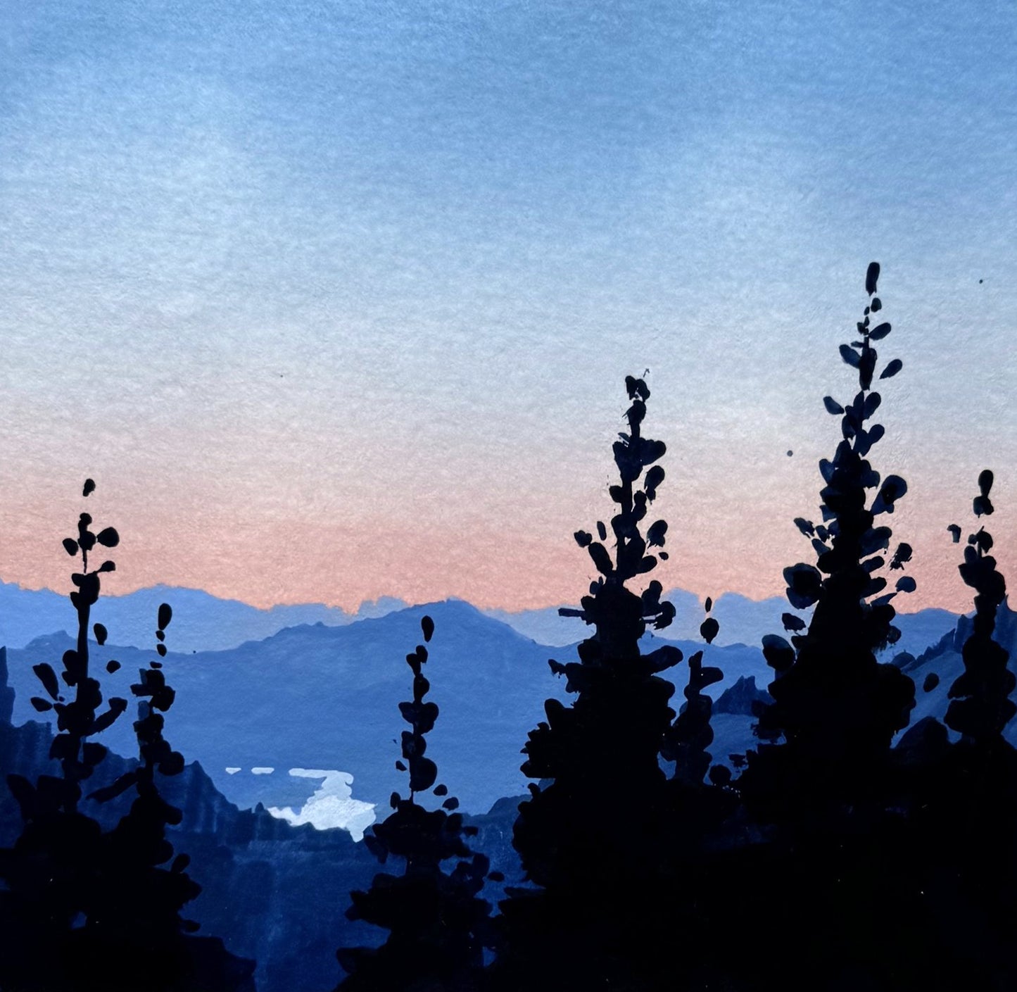 'New Perspective' Original Gouache Painting