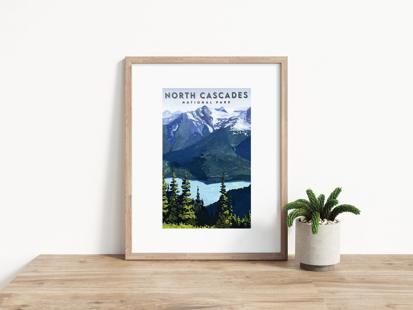 'North Cascades' National Park Travel Poster