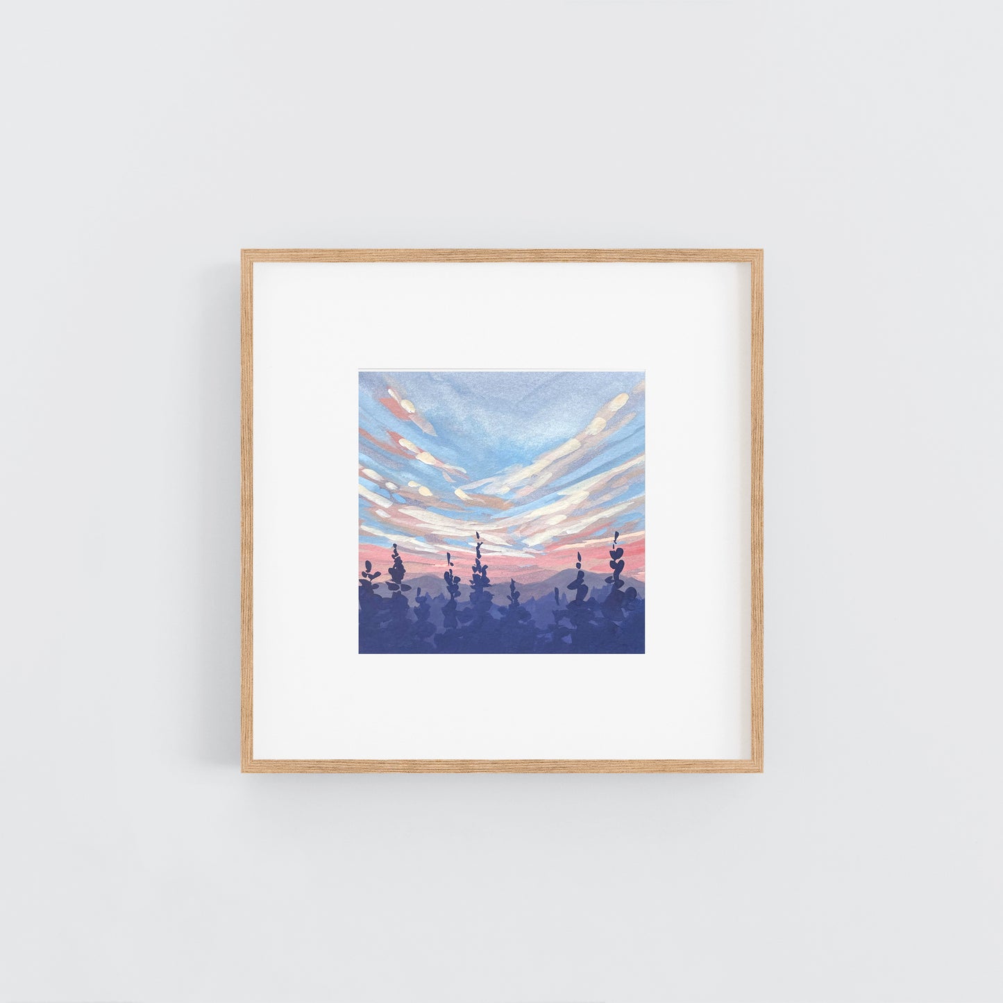 'Pastel Overlook' Original Gouache Painting
