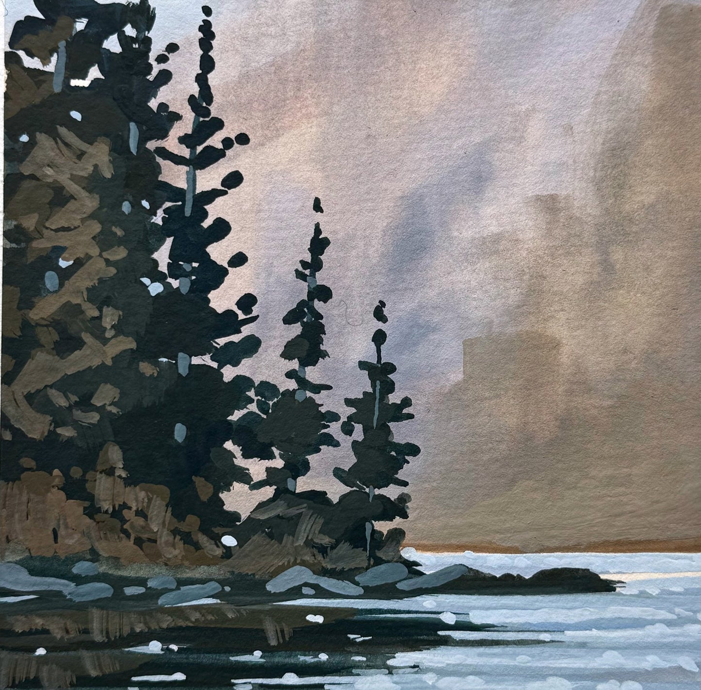 'Resilient Nature' Original Gouache Painting (Copy)