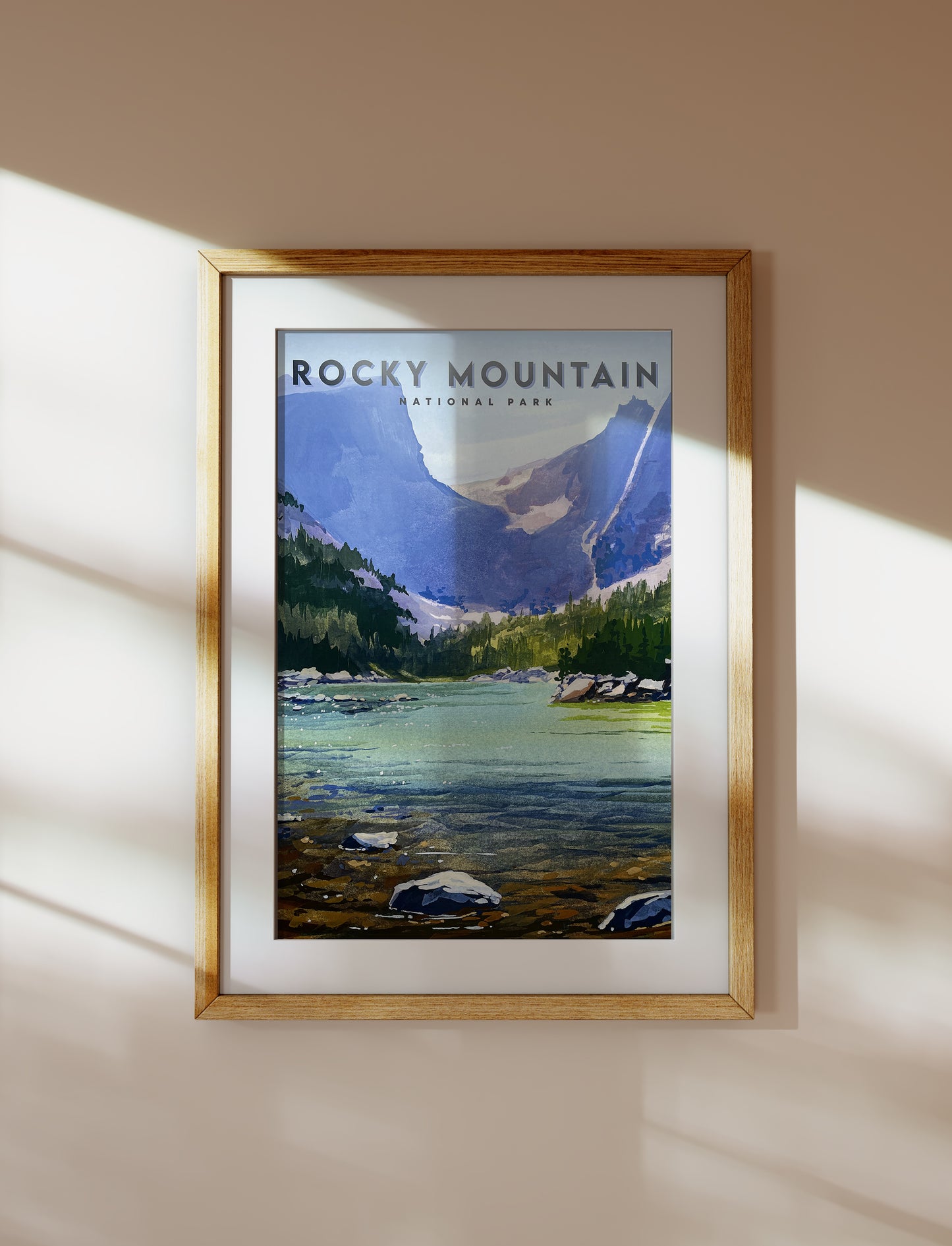 'Rocky Mountain' National Park Travel Poster