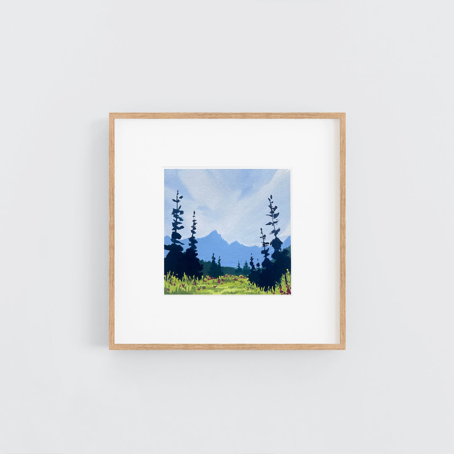 'Spring Air' Original Gouache Painting