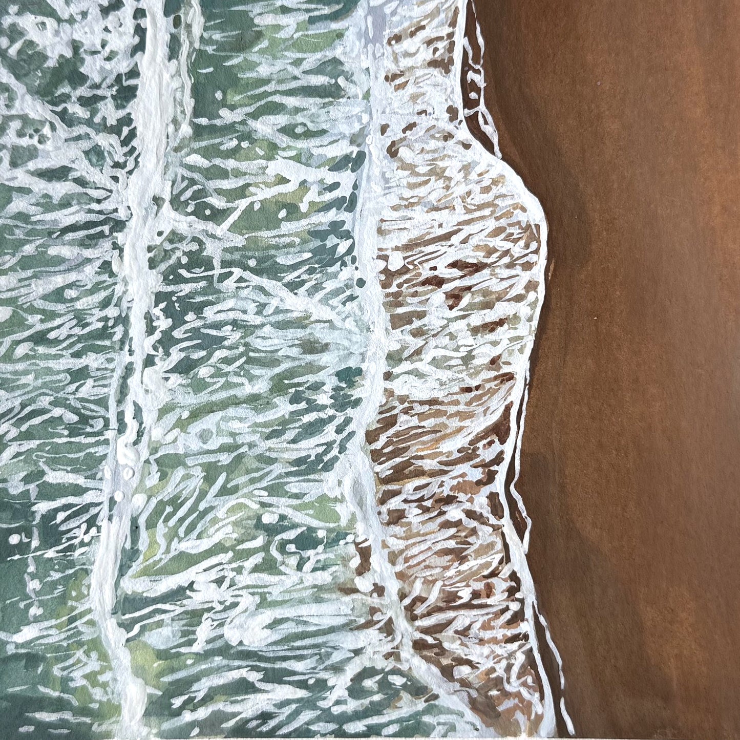 'Coastal Impressions' Original Gouache Painting