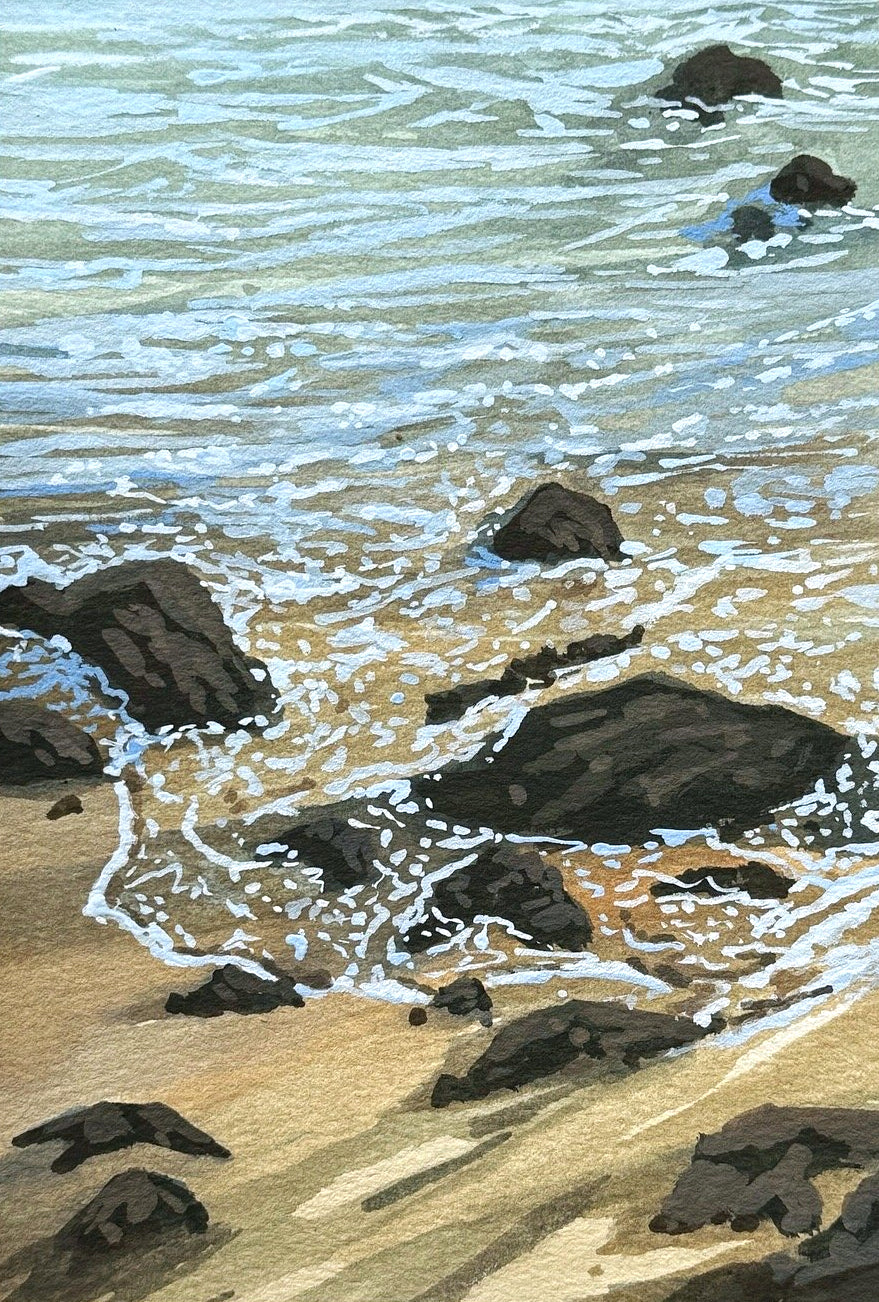'Delicate Tide' Original Gouache Painting