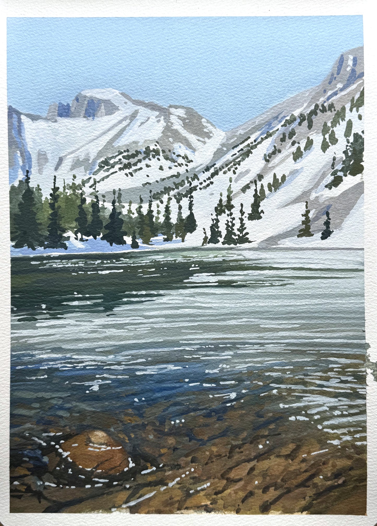 'Great Basin' National Park Original Gouache Painting