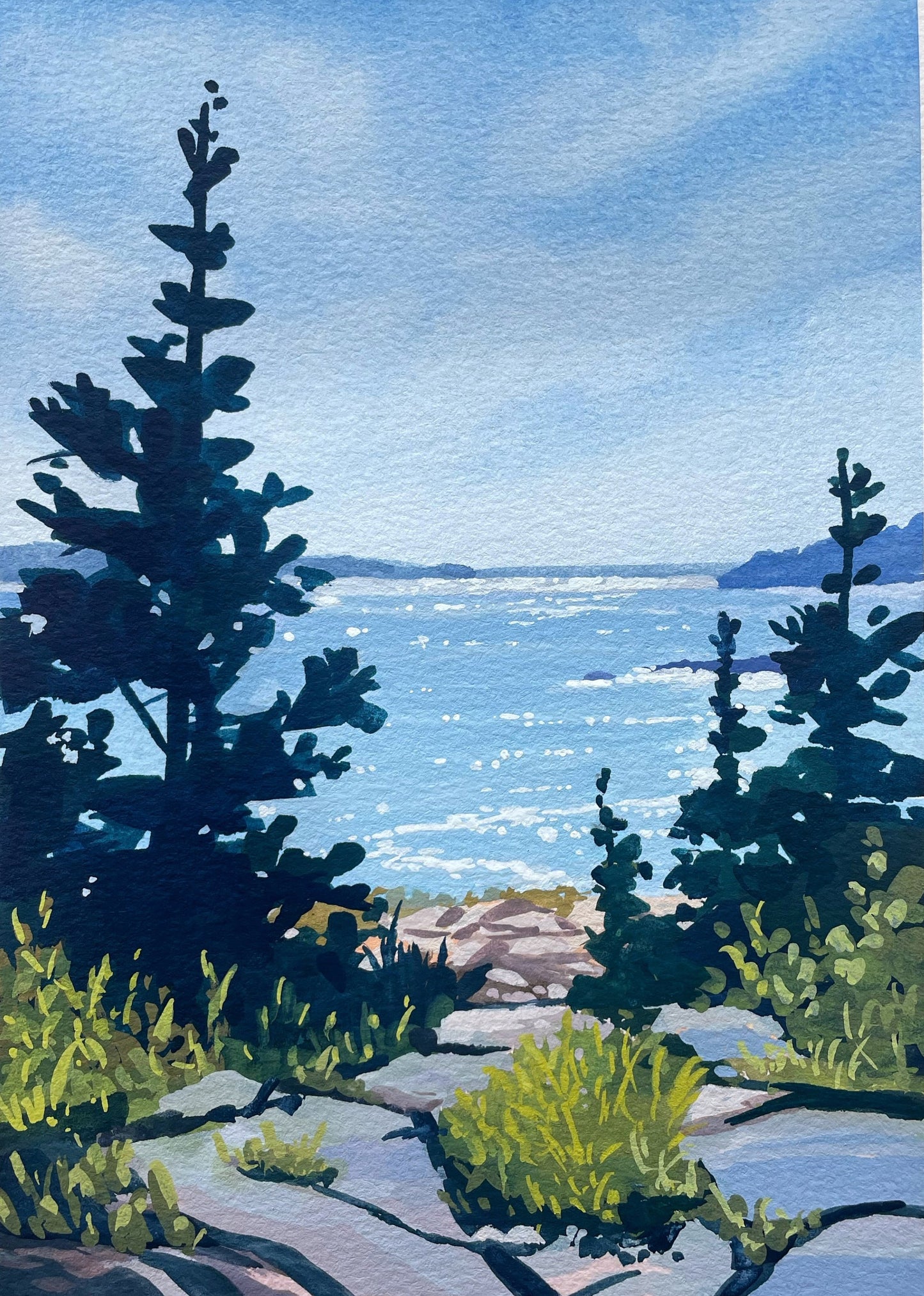 'High Point' Original Gouache Painting
