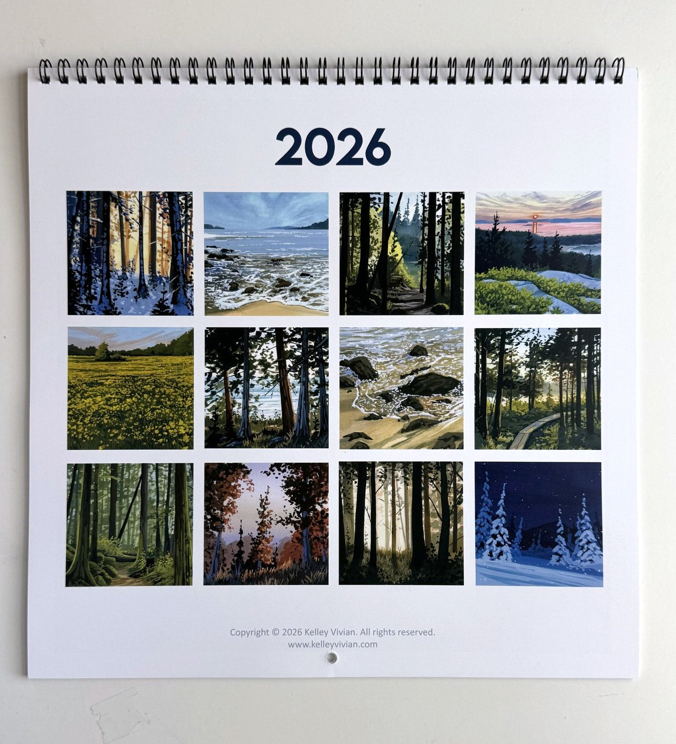 2026 Square Wall Art Calendar