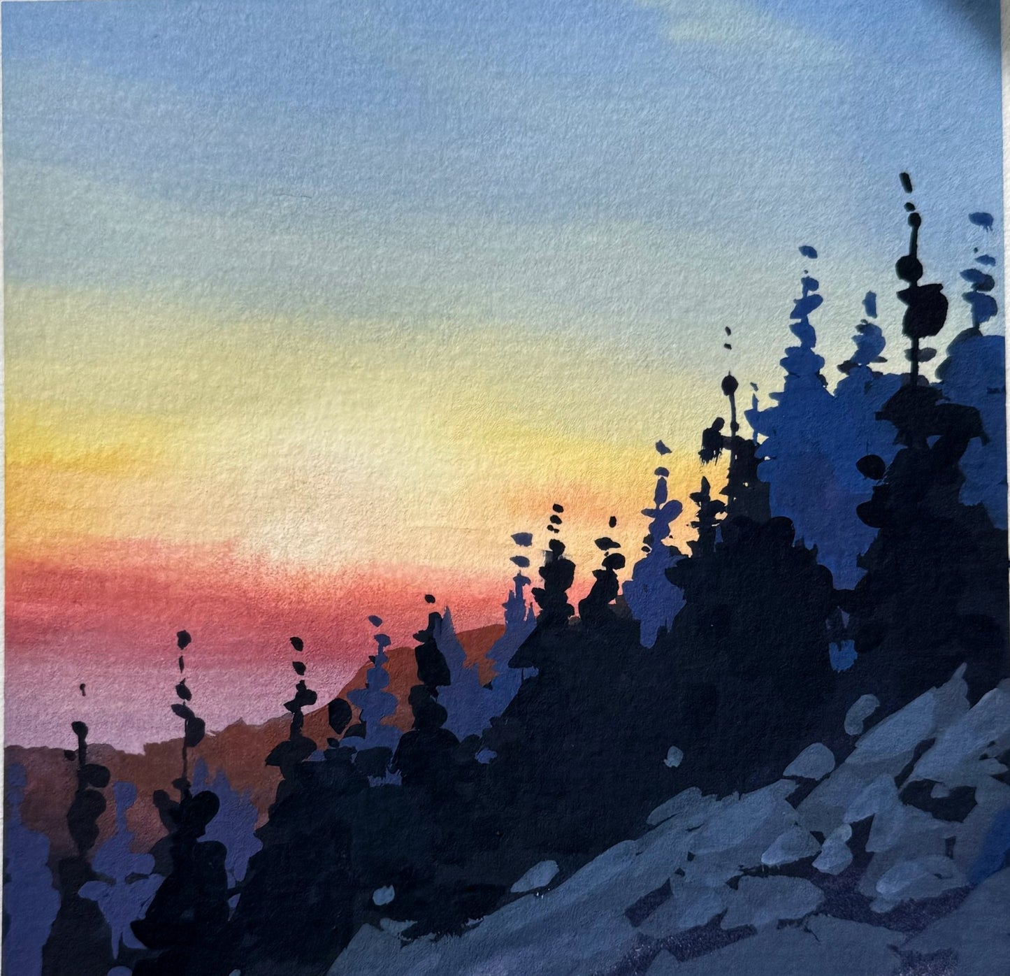 'Limitless' Original Gouache Painting