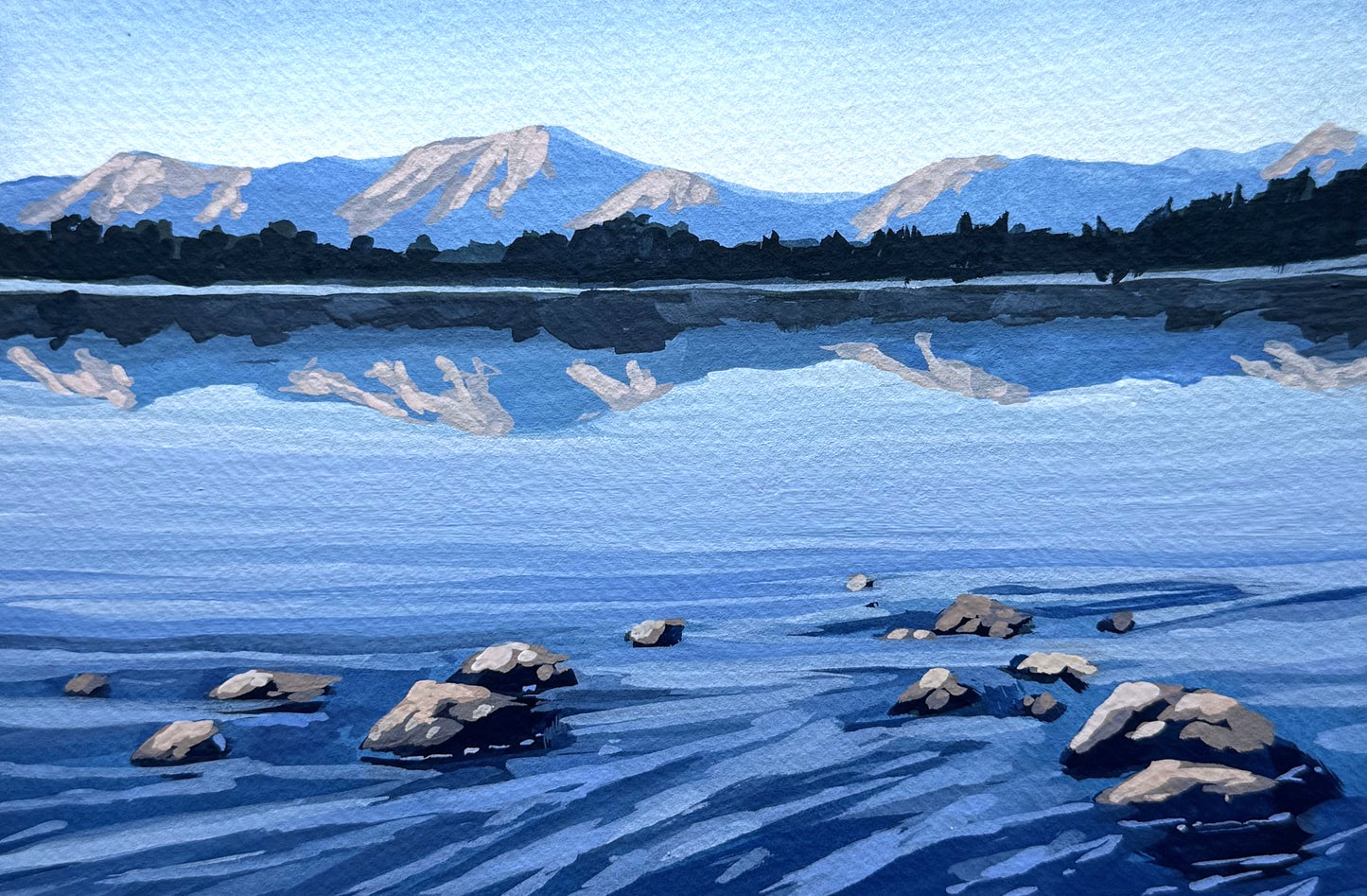 'Peak Summer' Original Gouache Painting