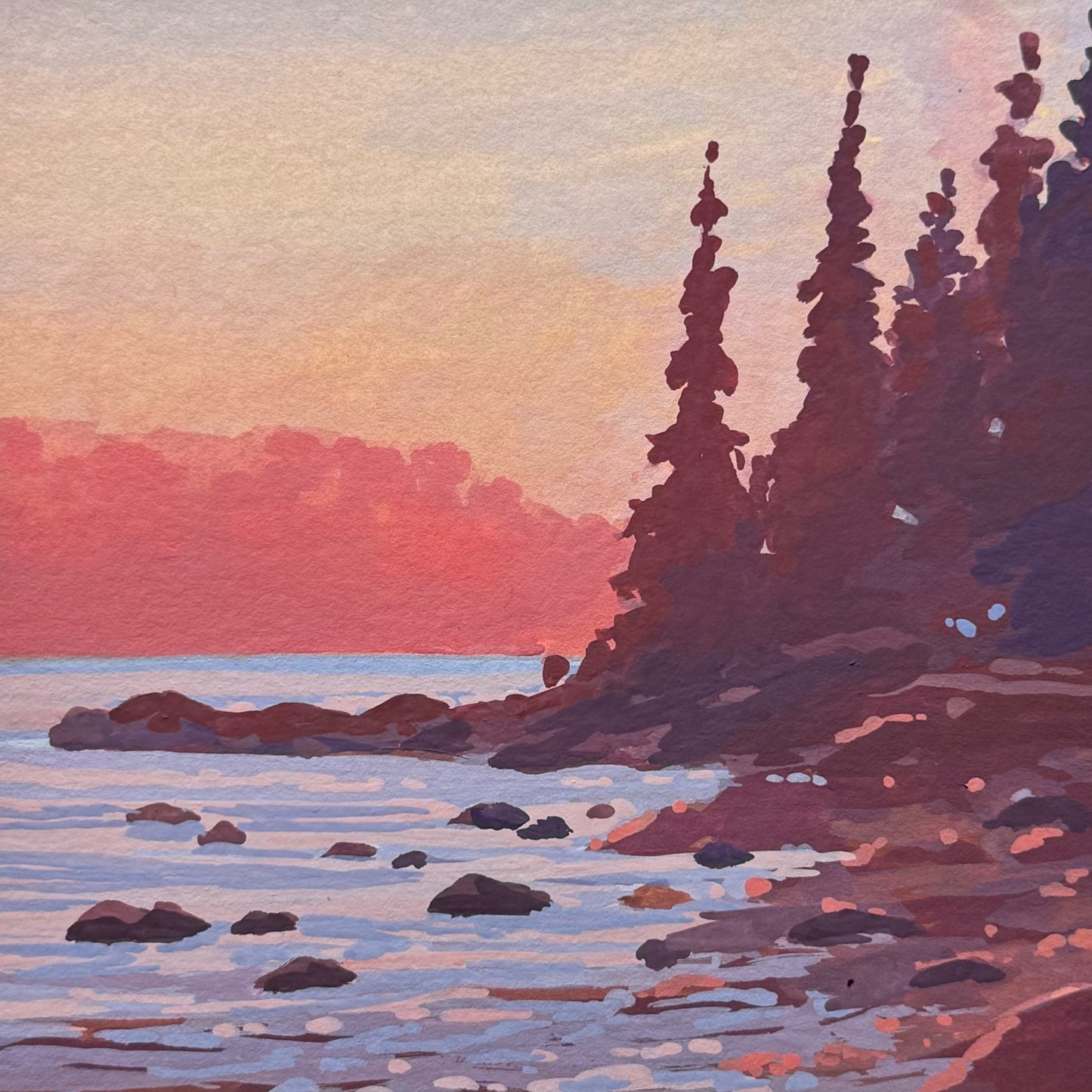 'Recollection ii' Original Gouache Painting