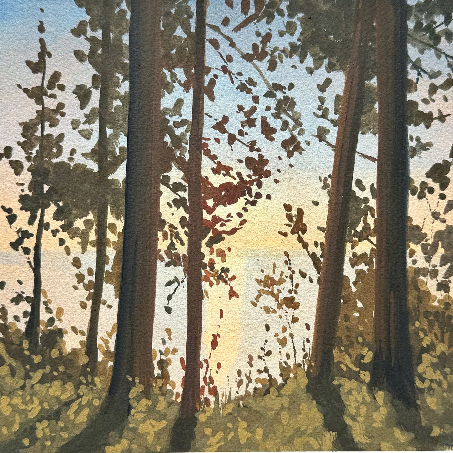 'Recollection' Original Gouache Painting