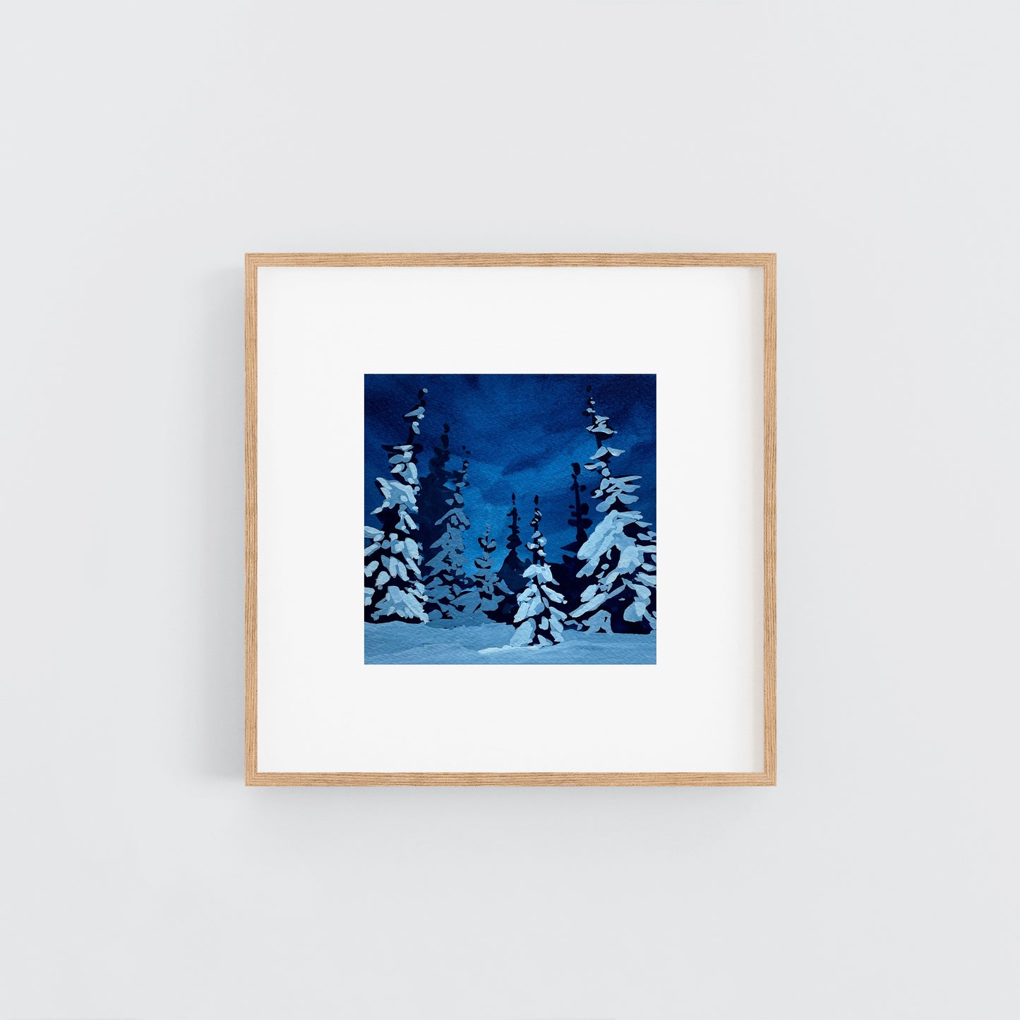 'Silent Woods' Original Gouache Painting