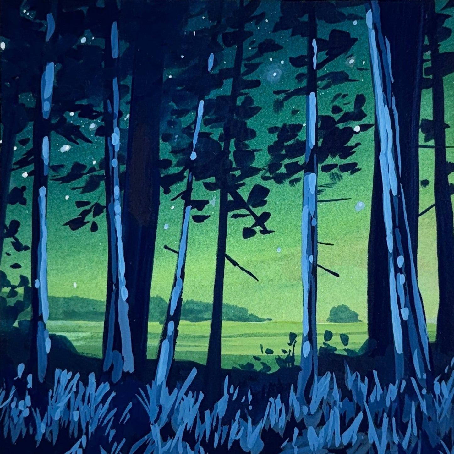 'Northern Wonder' Original Gouache Painting