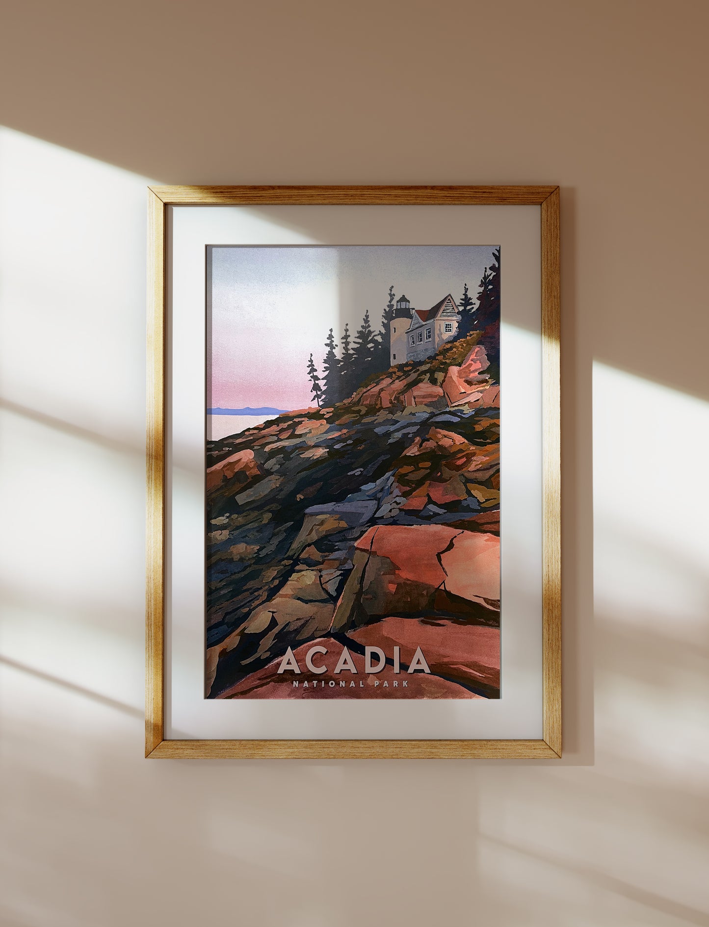 'Acadia' National Park Travel Poster