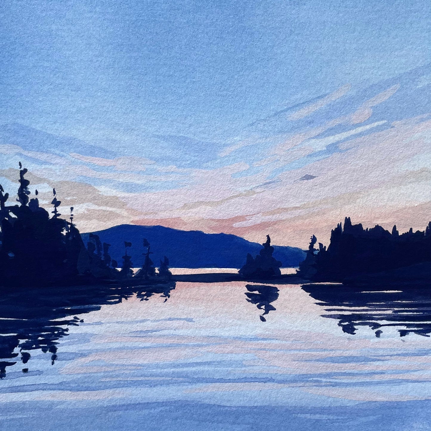 'Back Again' Original Gouache Painting