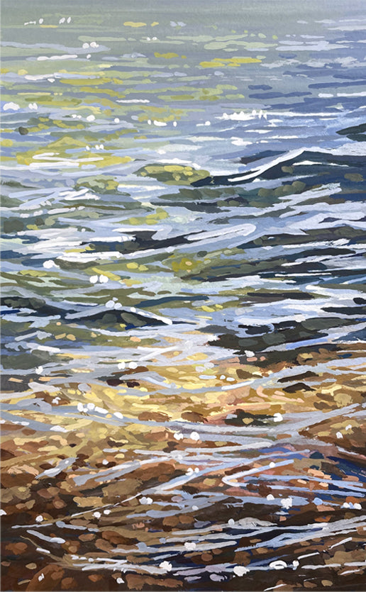 'Beneath the Surface' Original Gouache Painting