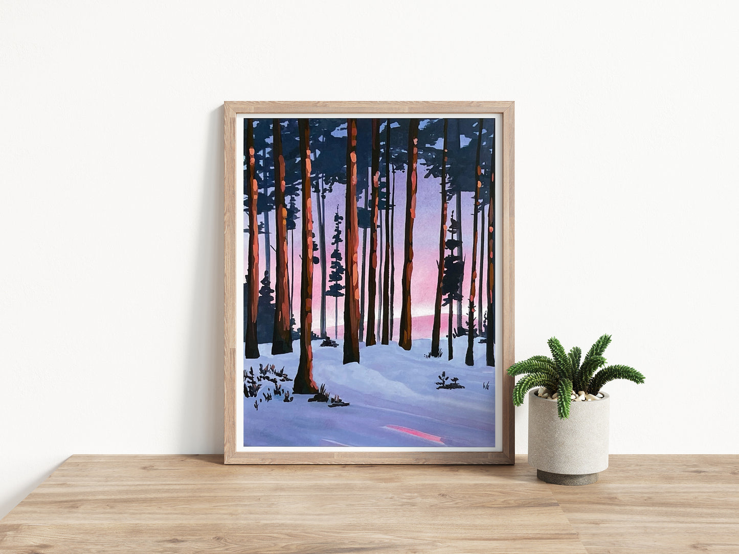 'Blazing Winter Sunset' Print