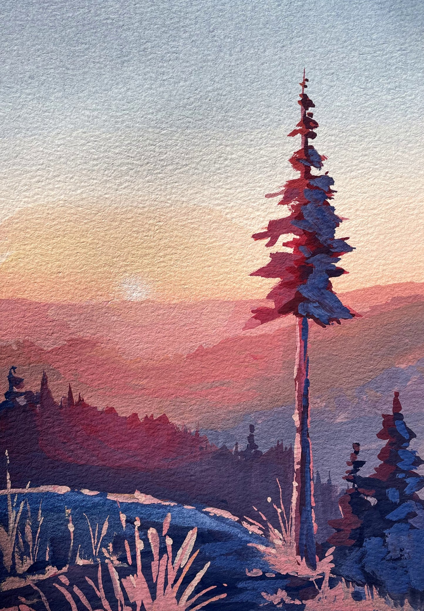 'Brilliance' Original Gouache Painting