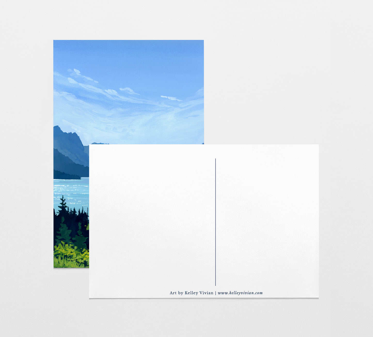 'Glacier' National Park Art Postcard