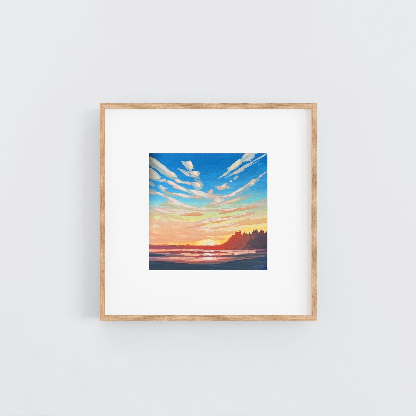 'Majestic Sky' Original Gouache Painting