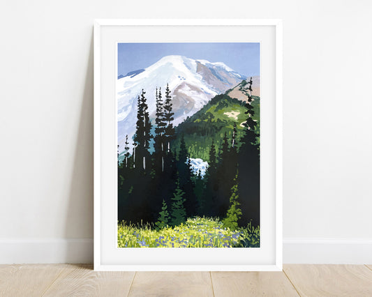 'Mount Rainier' National Park Art Print