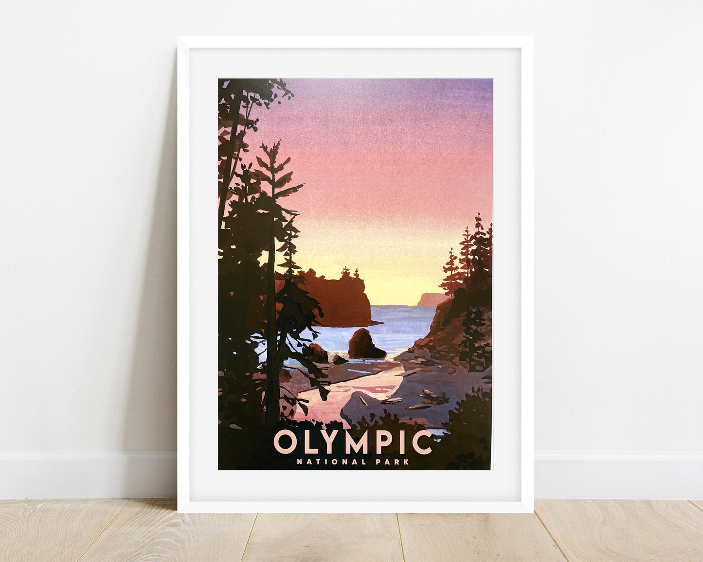 'Olympic' National Park Travel Poster
