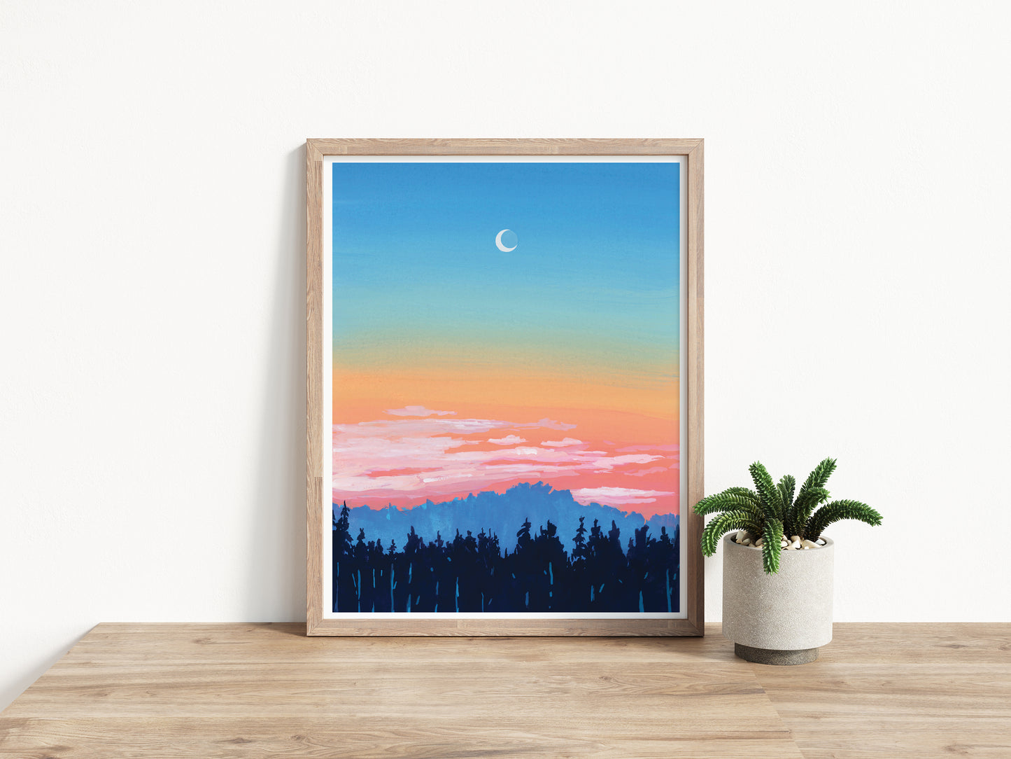 'Pastel Mountain Sunset' Print