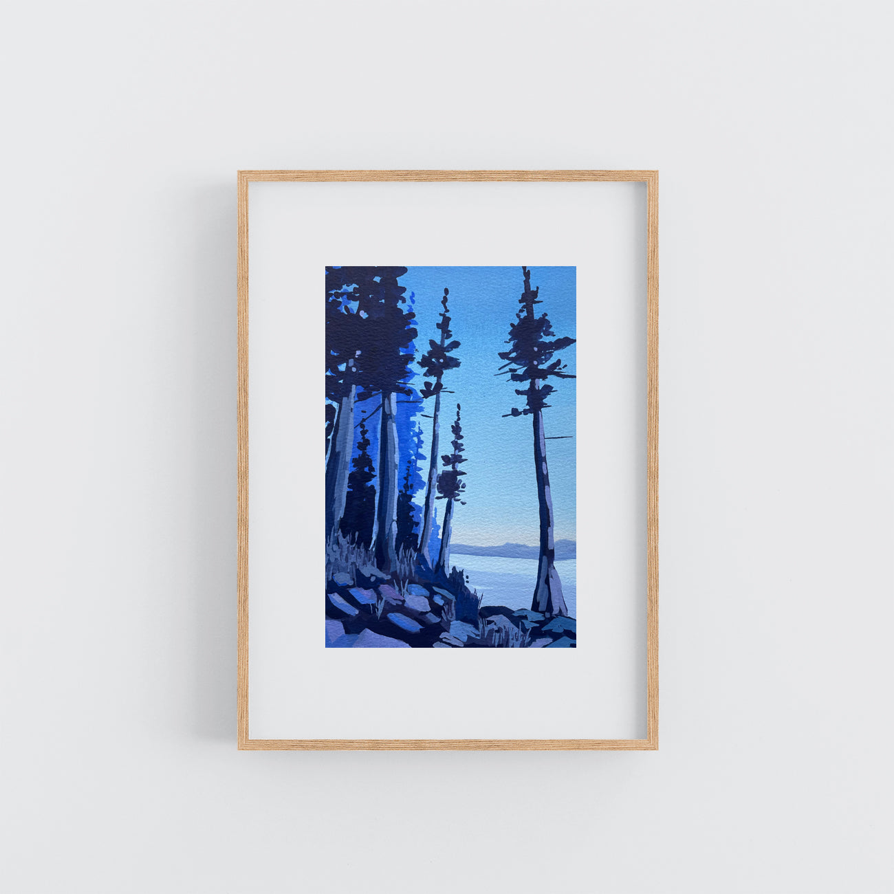 'Sleepless' Original Gouache Painting