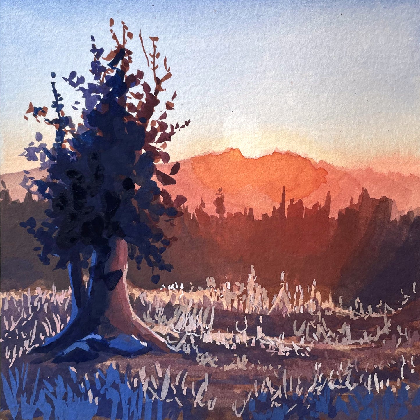 'Turning Point' Original Gouache Painting