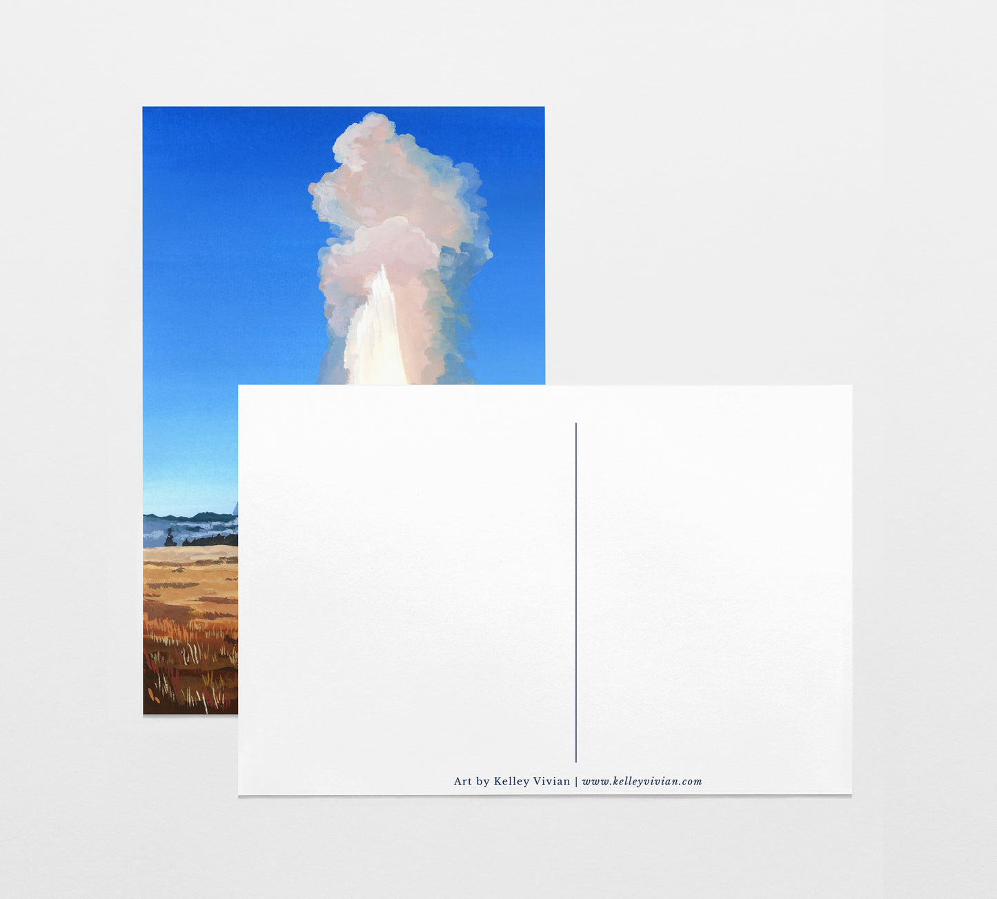 'Yellowstone' National Park Art Postcard