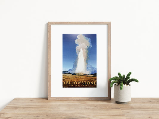 'Yellowstone' National Park Travel Poster