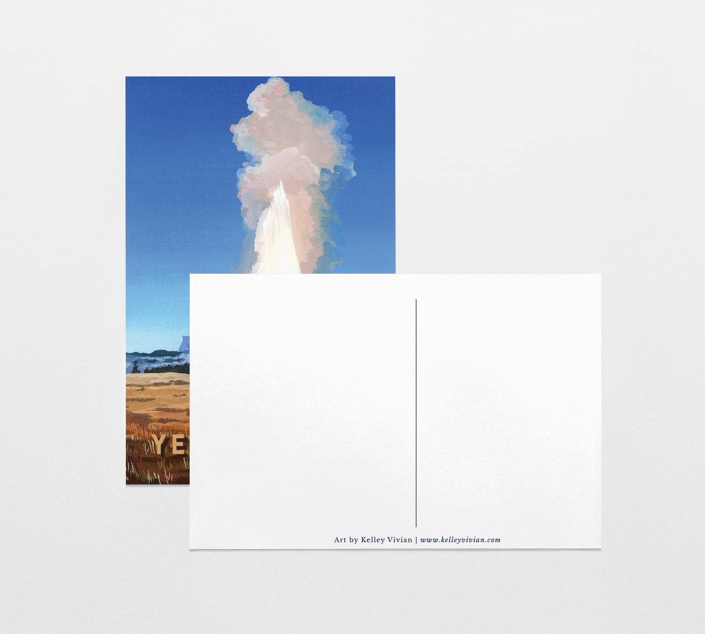 'Yellowstone' National Park Travel Poster Postcard