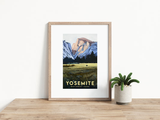 'Yosemite' National Park Travel Poster