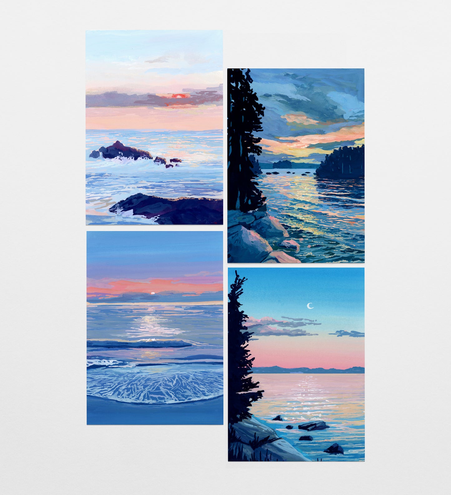 Postcard Pack - Pastel Landscapes