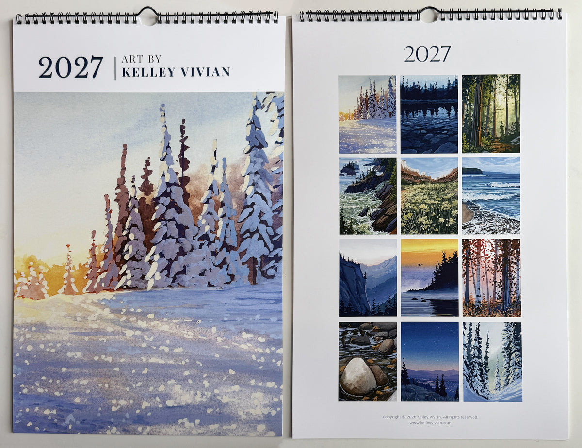 PREORDER 2027 Landscape Art Wall Calendar