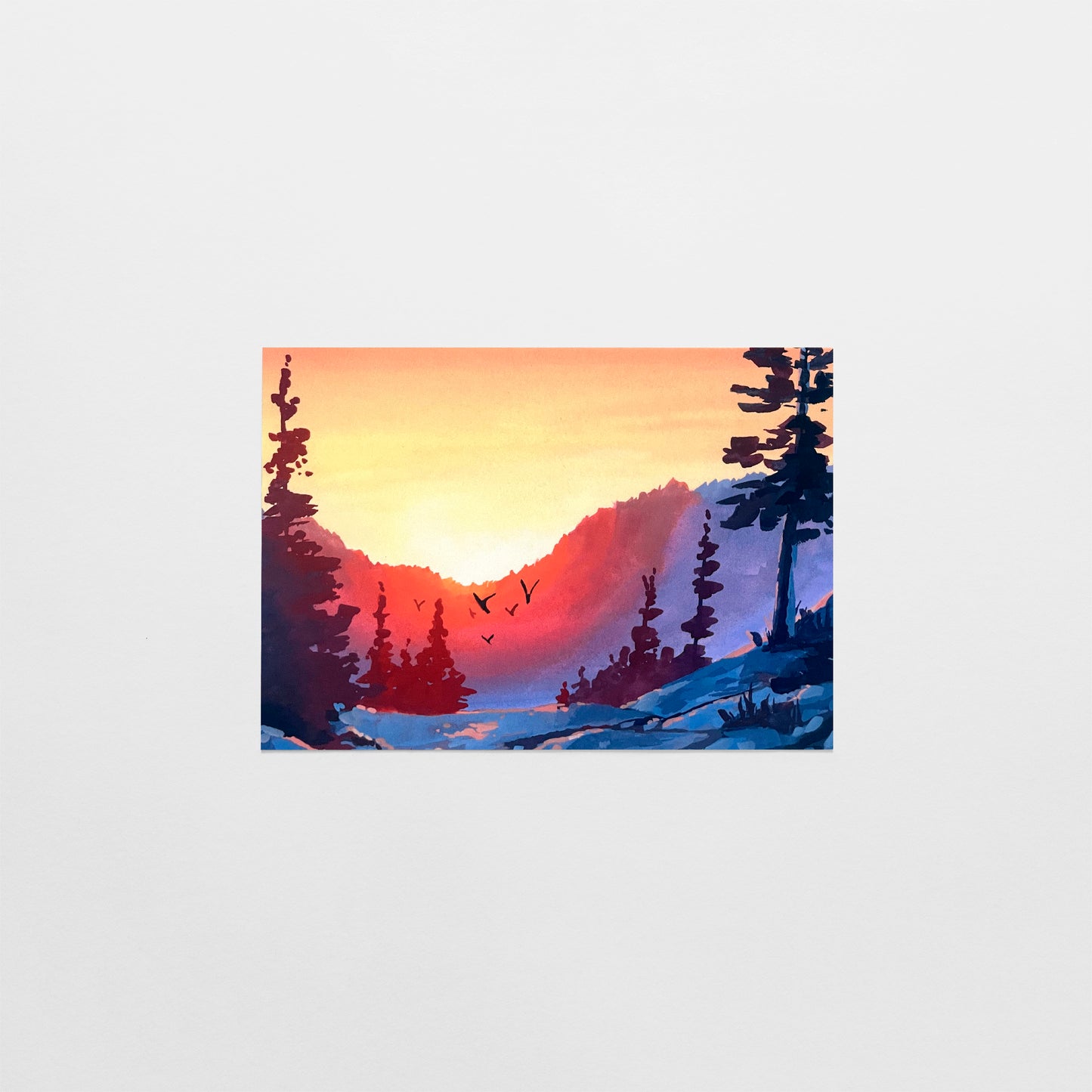 'Rich Sunset' Postcard