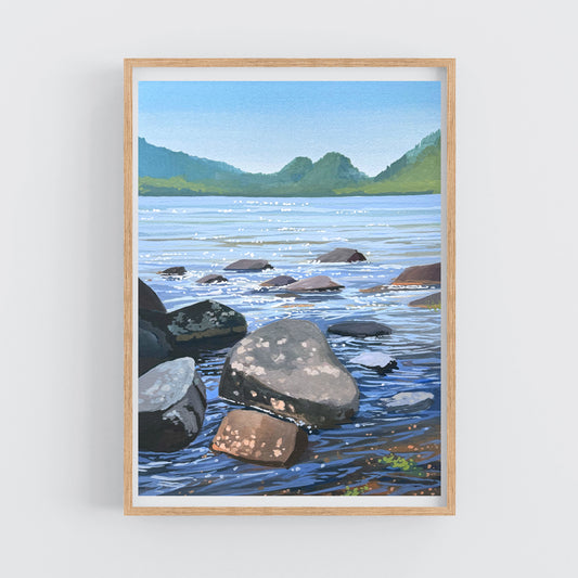 'Across the Bubbles' Original Gouache Painting