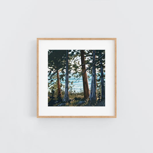 'Almost Shore' Original Gouache Painting