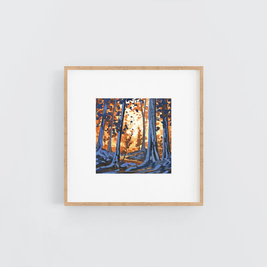 'Amber Trail' Original Gouache Painting